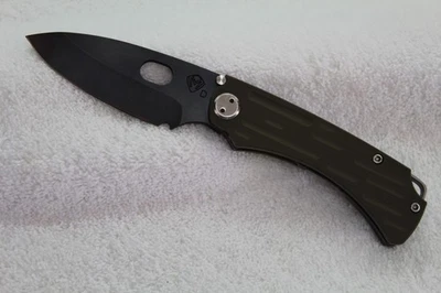 Cuchillo y herramienta Medford Colonial G, hoja Vulcan D2, mango de llama G10/Ti! USA Foto 1 de 4