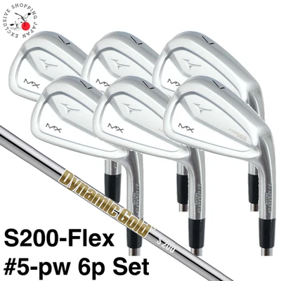 Mizuno MX FORGED PRO Iron Wedge 5-pw 6 Set S200-Flex Dynamic Gold HT Steel Shaft - Image 1 of 4