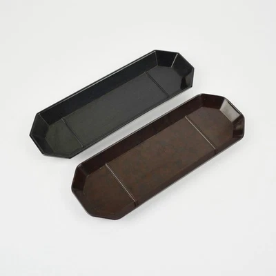 2 X Vintage Pen Tray - Bakelite - Desk - Octagonal - Image 1 of 4
