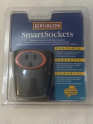 New KENSINGTON "SMART SOCKETS". SURGE PROTECTION FOR NOTEBOOK COMPUTERS - Image 1 of 3