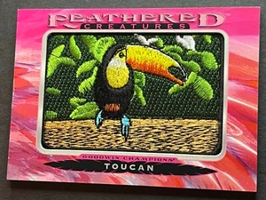 2021 Oberdeck Goodwin Champions Toucan gefiederte Kreaturen Aufnäher #FC-52 Stufe 2 - Bild 1 von 2