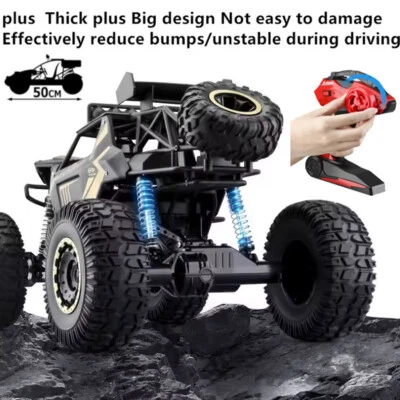 RC Allrad Rock Crawler Ferngesteuertes Auto Monster Truck XXL 50cm Schwarz New - Bild 1 von 4