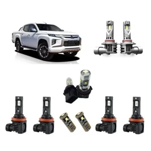 For Mitsubishi Triton MR 2018-2022 Hi Low Fog DRL Lights 6500K Conversion Kit - Picture 1 of 10