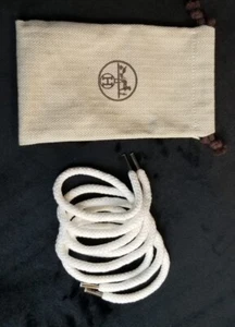 HERMES runde weiße Schnürsenkel (30") inklusive Staubbeutel  - Bild 1 von 4