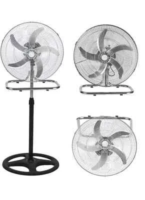 VENTILATORE A PIANTANA IN ACCIAIO E ABS 3IN1 50CM 3 VELOCITA' - Immagine 1 di 2