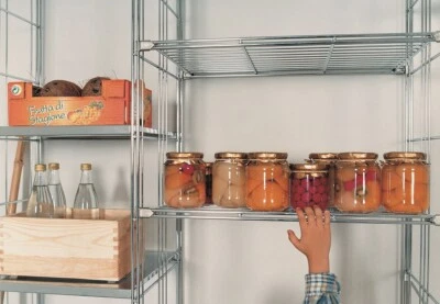 Regal Metall mit 3 Gitterböden 48 cm breit 80 cm hoch 38 m tief BIII  - Bild 1 von 4