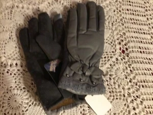 Graue bunte Damen Handschuhe - Geschenk verpackt  - Bild 1 von 4