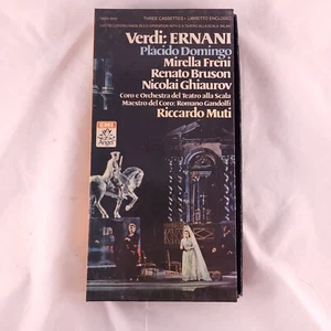 RARE EMI 3 Casette Box Set VERDI Ernani DOMINGO FRENI BRUSON GHIAUROV MUTI 1983 - Picture 1 of 15