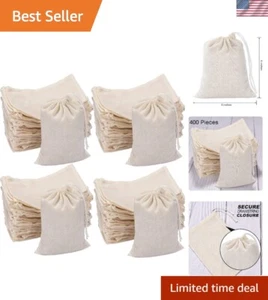 400 Pieces Drawstring Pouch Gift Bags with Drawstring for Party Supplies Dail... - Picture 1 of 7