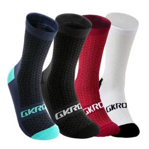 4 pares de calcetines de bicicleta, compresión, bicicleta de carretera y MTB hasta la rodilla, calcetines deportivos - Imagen 1 de 22