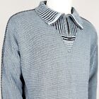 Carlo Colucci Seamless Sleeve Knit Sweater High Neck 1/4 Lampo Zip Jumper It52 L