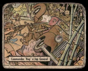 1942 War Gum #30 Commandos Bag a Jap General Low Grade - Picture 1 of 2