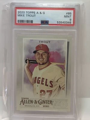 🔥 2020 Topps A & G Allen & Ginter Mike Trout #85 PSA MINT 9 - Image 1 of 2