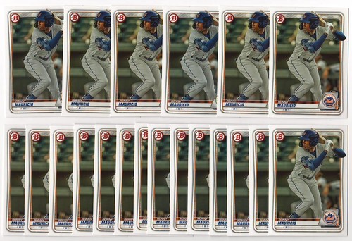 x20 Ronny Mauricio 2020 Bowman Prospects #28 Rookie Card RC lot/set ...