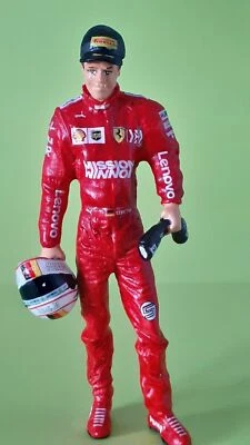 SEBASTIAN VETTEL Ferrari MISSION SF90 2019 pilot Mini DRIVER FIGURE 1:18 RESIN - Immagine 1 di 4