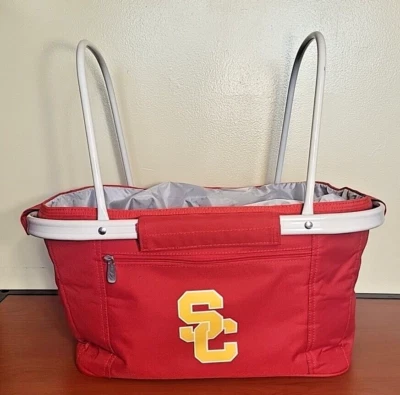 USC Trojans Picnic Time Picnic Caddy Tote Bag - Very Good Condition - Image 1 of 4