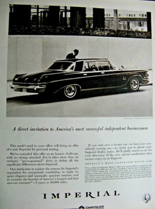 1963 Chrysler Imperial Crown Vintage Original Print Ad-8.5 x 11" - Picture 1 of 2