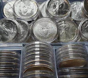 USA Orzeł Amerykański 1 Oz. Srebrne monety 1 uncja srebra 1986 - 2025 wszystkie roczniki - Zdjęcie 1 z 3