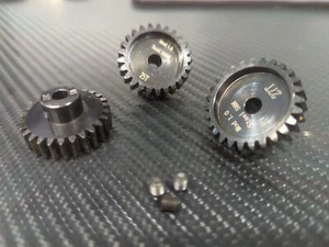 Juego de engranajes de piñón de acero con orificio de acero Mod 1 M1 25T 26T 27T 5 mm para motor sin escobillas pista 1/8 - Imagen 1 de 2