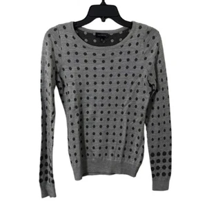 The Limited Women’s Gray Polkadot Round Neck Sweater Size XS - Picture 1 of 4