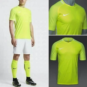 NWT NIKE AEROSWIFT STRIKE SOCCER CAMISETA CAMISETA VOLT/BLANCO 725868 704 M $100 - Imagen 1 de 11