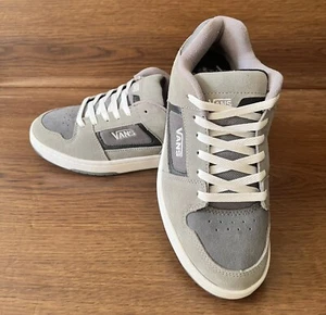 VANS Docket Zapatos de Monopatín Gris Carbón Blanco Gamuza Hombres EE. UU. 7.5 VN-0KWN1MF - Imagen 1 de 10