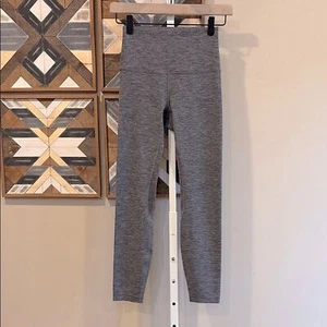 Lululemon Lululemon Align Pant 25" Leggings Heathered Black Grey 4 EUC - Picture 1 of 6