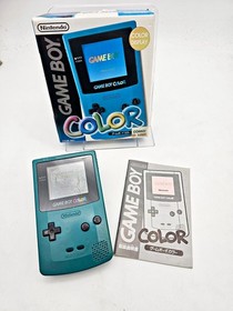 Nintendo Game Boy Color Teal Boxed Japan