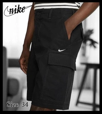 Шорты конькобежные мужские Nike SB DQ6292-010 черные размер 34 - Изображение 1 из 4