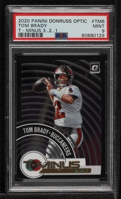 Panini Donruss Optic T-Minus 3 2 1 2020 Tom Brady #TM-6 PSA 9 como nuevo Foto 1 de 2