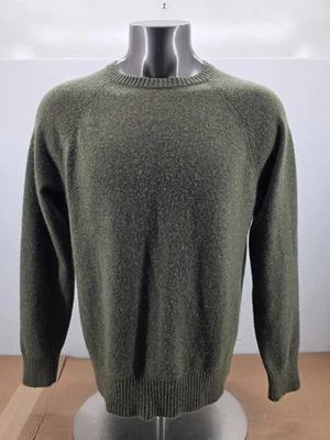 J. Crew Lambswool Sweater Mens XL Green Long Sleeve Crew Neck Knitwear Top - Image 1 of 4
