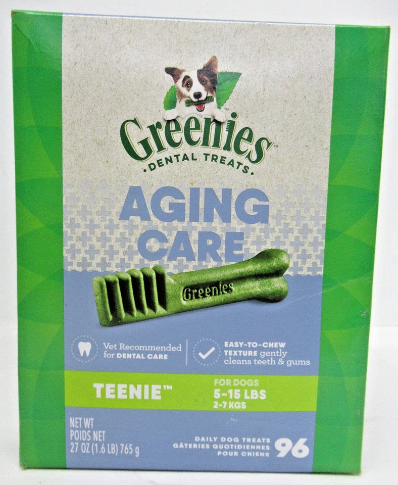 Greenies Aging Care Teenie Dental Dog Treats 96 Count - Image 1 of 4