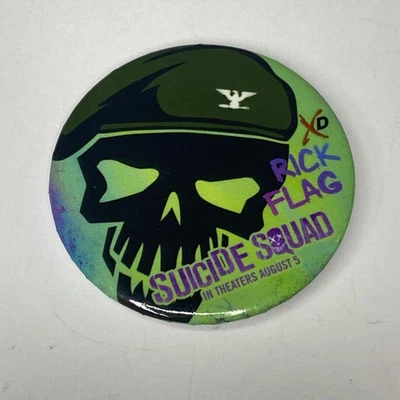 Pin/botón promocional original MARVEL SUICIDE SQUAD bandera de Rick pinback promocional Foto 1 de 3