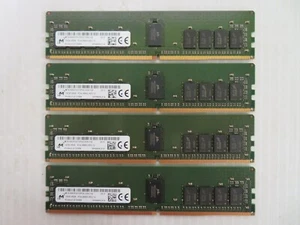 Micron 64GB (4x16GB) PC4-2666V ECC REG Server RAM Kit MTA18ASF2G72PDZ-2G6J1QI - Picture 1 of 2