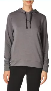 Under Armour Rival Terry Hoodie Womens Size S Gray Long Sleeve New - Picture 1 of 19
