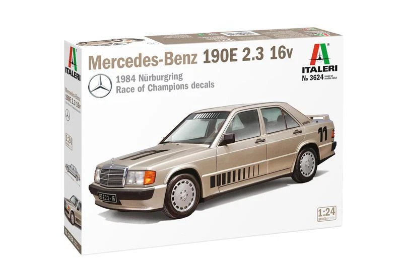 Italeri 3624 1 24 Mercedes-Benz 190E Stand Model Building Crafts