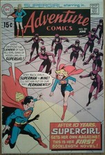 Adventure Comics featuring SuperGirl #381 & 14 more, new costume & Superman app.