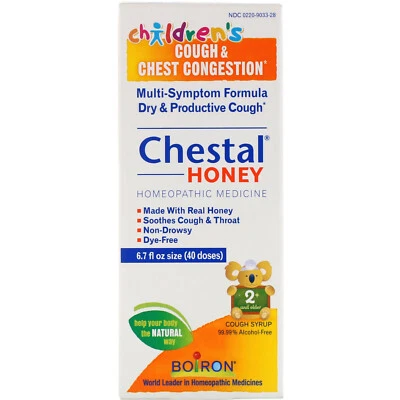 Boiron Children's Chestal Honey Cough Syrup 6.7 Ounce, Cough & Chest Congestion, - Image 1 of 4