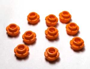 Lego - Plantas - Lote de 10 - Naranja, Flores Pétalos, Redondo 1x1 - Imagen 1 de 1
