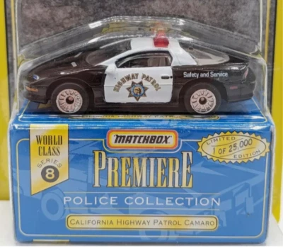 Matchbox Premiere Police Collection California Highway Patrol Camaro - S8 - NEW! - Image 1 of 4