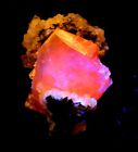 155.8g Natural ice permeable fluorescent calcite mineral specimen/China