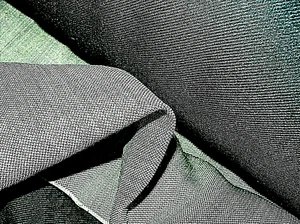 GREY & BLACK WOOL GABARDINE REVERSIBLE UPHOLSTERY MADE IN ITALY FOR GUCCI C138 - Picture 1 of 6