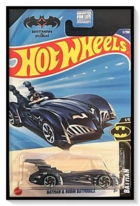 2025 Hot Wheels Blue Batmobile Batman & Robin Batmobile Batman #2/205 - Bild 1 von 1