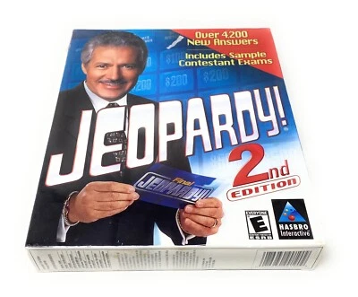 Jeopardy 2nd Edition PC Video Game Windows 95 98 Hasbro Interactive New Sealed - Image 1 of 2