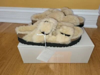 Papillio by Birkenstock Arizona Big Buckle Shearling Sandal Choose Size/Color - Image 1 of 4