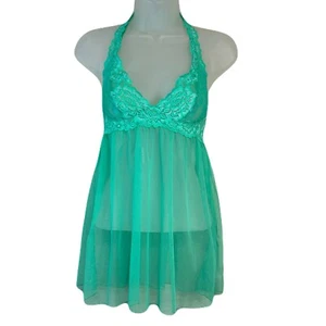 Vintage Victorias Secret Y2k Baby Doll Nighty Lingerie Taglia XS Pizzo Trasparente Civetta - Foto 1 di 9