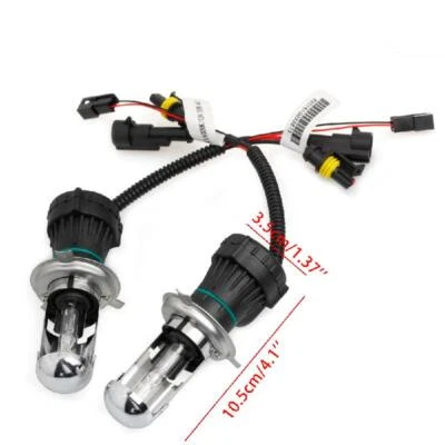2Pcs H4 6000K 35W Bi-Xenon Hi/Lo Beam HID White Bulb Car Headlight Light Lamp - Image 1 of 4