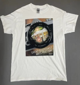 2021 Pensacola Great Gulf Coast Arts Festival Medium White T-Shirt - Picture 1 of 6