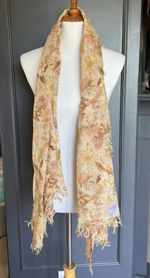 Nueva Auténtica Bufanda de Seda Chan Luu Semilla Perla Floral Cachemira Foto 1 de 4