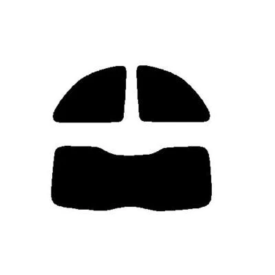 Pre Cut Window Tint for Fiat 500 3-door Hatchback 2007+ 5% Limo Black Rear Film - Image 1 of 4